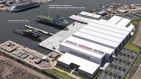 Artist’s impression of Davie Defense’s icebreaker construction facility in Texas