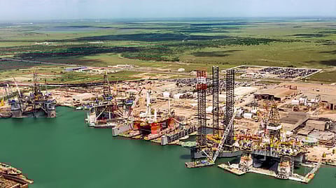 AmFELS shipyard in Brownsville, Texas