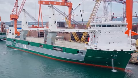 Elise, the first in a series of project cargo vessels ordered by SAL Heavy Lift