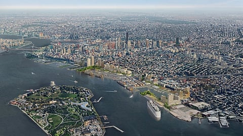 Concept render of Brooklyn Marine Terminal redevelopment project