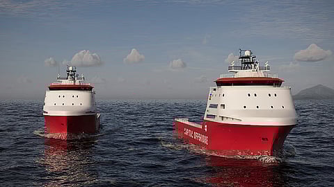 Renderings of Capital Offshore's new multi-purpose offshore supply vessels