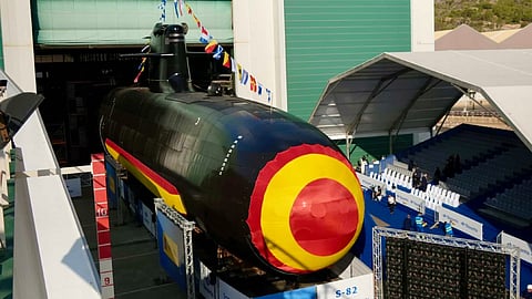 The Spanish Navy S-80-class submarine Narciso Monturiol