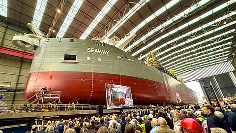 Launch of Seaway, Boskalis' new trailing suction hopper dredger, October 3, 2025