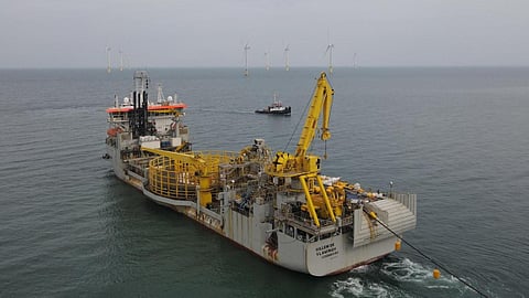 Jan De Nul's cable laying vessel Willem de Vlamingh