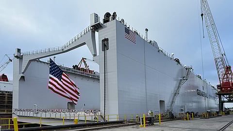 Christening ceremony of the floating dry dock Atlas, October 10, 2025