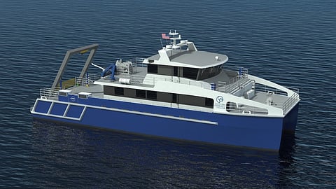 Concept render of new research vessel for Cape Fear Community College