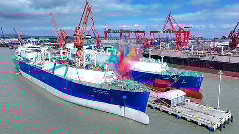Christening of QatarEnergy's new LNG carriers Mihzham and Doushani, October 17, 2025