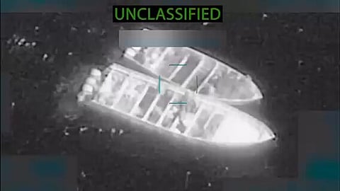 The US carried out three lethal kinetic strikes on four vessels operated by designated terrorist organizations (DTO) trafficking narcotics in the Eastern Pacific