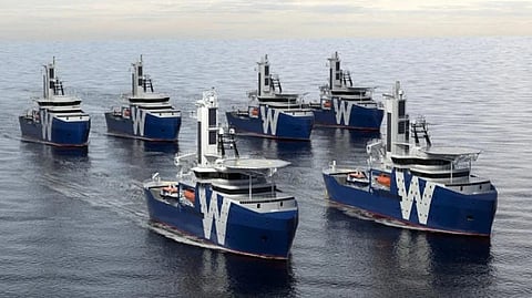Rendering of IWS Fleet vessels designed by Kongsberg Maritime