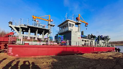 Rosmorrechflot's new Project Ts490DM1 cutter suction dredger