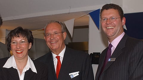 Kotug International Founder Ton Kooren with his son Kotug President and CEO Ard-Jan Kooren and Kotug CFO Margo Kok-van der Wal