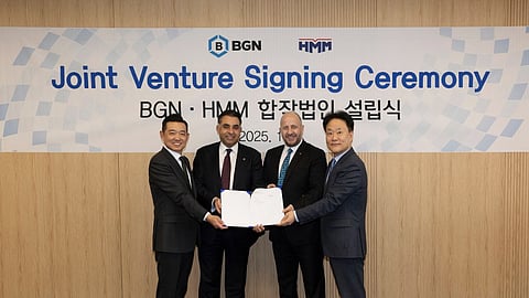 Signing of joint venture agreement between HMM and B International Shipping and Logistics