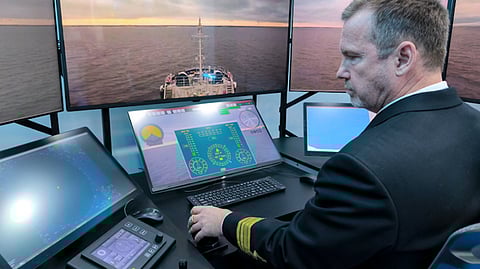 Remote operation station for the bilge water removal boat Koporye