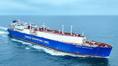 Ocean Inspiration, a 174,000cbm LNG carrier built by Hudong-Zhonghua Shipbuilding