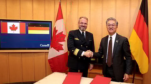 Signing of contract for Germany's purchase of Lockheed Martin Canada's CMS 330