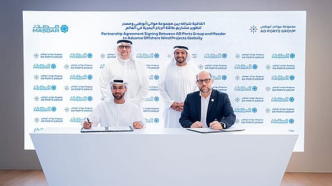 Signing of agreement between AD Ports Group and Masdar