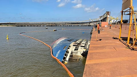 Wreck of the cattle livestock carrier Haidar