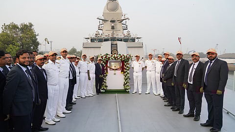 Delivery of the Nilgiri-class stealth frigate INS Taragiri to the Indian Navy, November 29, 2025