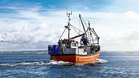 An Ocean Fish Group fishing vessel