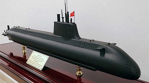 Model of Milden-class submarine