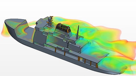 Computational fluid dynamics being applied in ship design