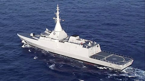 El Fateh, an Egyptian Navy Gowind-class corvette