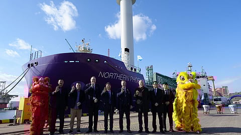 Delivery ceremony of Northern Lights' LCO2 carrier Northern Phoenix