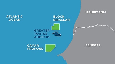 Greater Tortue Ahmeyim map