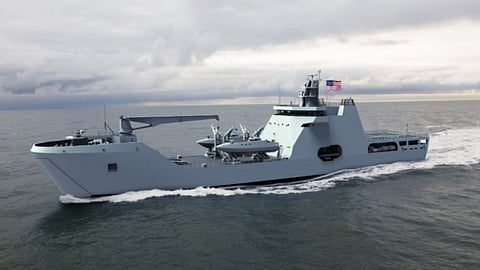 Artist's impression of a medium landing ship