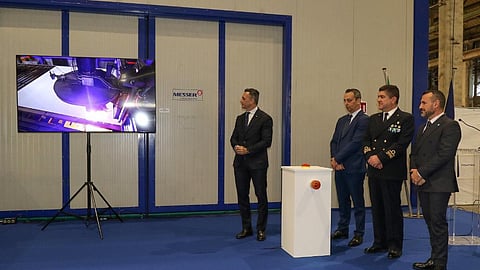 Steel-cutting ceremony for the Italian Navy's fourth U212 NFS submarine