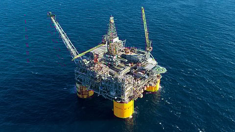 A Shell oil platform in the Gulf of Mexico
