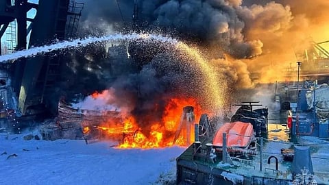 The fire at the Nizhny Novgorod yard, December 23, 2025
