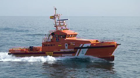 A Salvamento Maritimo rescue vessel