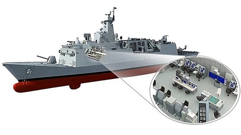 Visual representation of combat management system