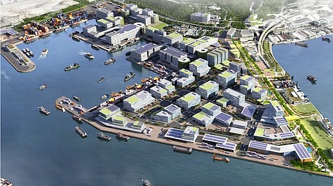 Artist's impression of the Lung Kwu Tan development upon completion