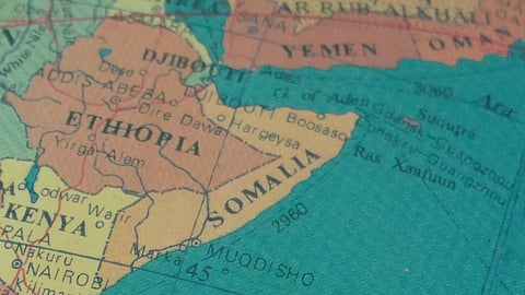 Gulf of Aden map ethiopia somalia somaliland djibouti yemen
