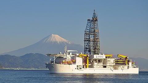Chikyu Japan subsea mining ship