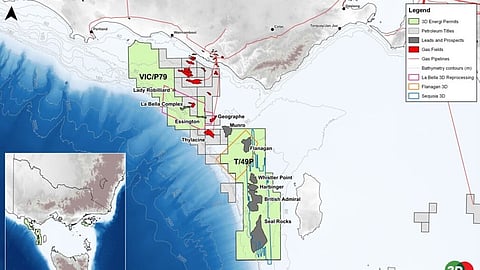 Offshore Otway Project map