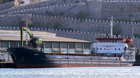 The general cargo ship Oban (later renamed Rona) in 2019
