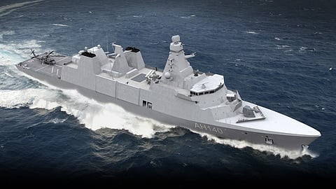 Concept render of Babcock's frigate design