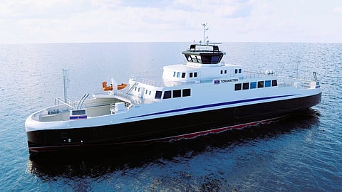 Concept render of Torghatten Midt's new hybrid ferry