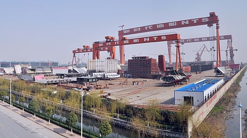 New Times Shipbuilding's Taizhou yard, where Bruton's new VLCCs will be built