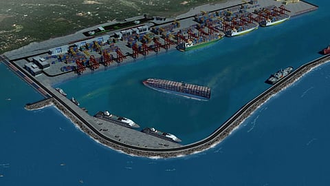 Artist's impression of the expanded Vizhinjam International Seaport