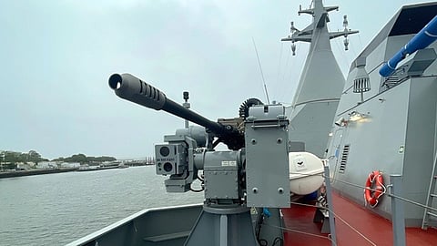 An EOS naval counter-drone system