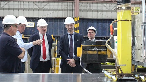 Austal Philippines holds a plate cutting ceremony to mark the official start of constriction of a new high-speed ferry for Swedish transport company Gotlandsbolaget, February 5, 2026.