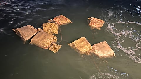 Bales of cocaine seized by US authorities from stowaway in San Juan harbour, January 28, 2026