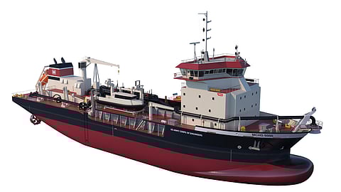 Rendering of the hopper dredger Donnelly