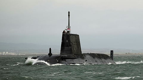 The Royal Navy Astute-class nuclear-powered submarine HMS Anson