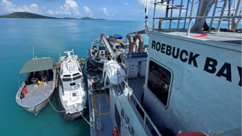 Illegal fishing boat interception operations off the Albany Islands, February 20, 2026