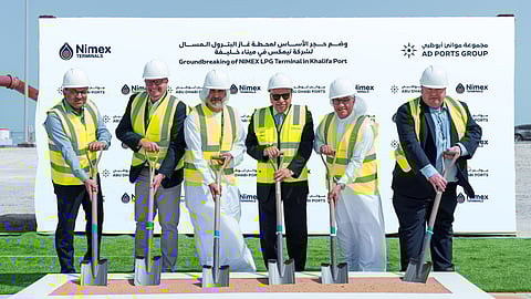 Groundbreaking ceremony for the Nimex LPG Terminal at Khalifa Port in Abu Dhabi, February 24, 2026